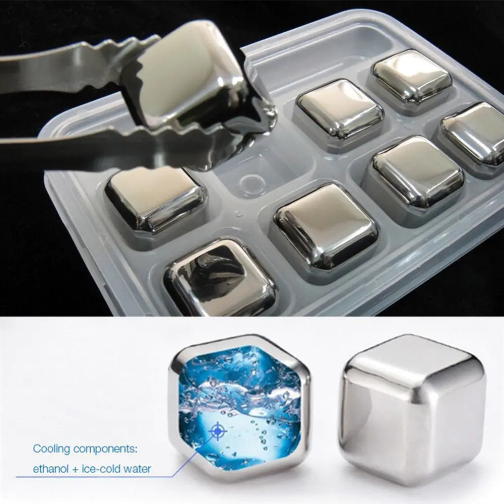 Stainless Steel Ice Cubes for Chilling Drinks