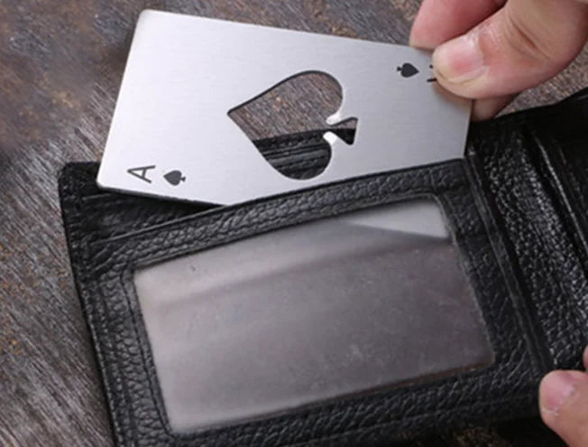 Stainless Steel Creative Ace of Spades Bottle Opener