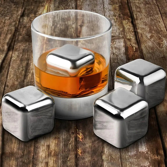 Stainless Steel Ice Cubes for Chilling Drinks